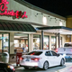 Long line at Chick-Fil-A drive-thru